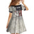 Personalized Distressed American Flag Bass Fishing Family Matching Off Shoulder Maxi Dress and Hawaiian Shirt Hooked Fish and Rustic Vintage Theme - Wonder Print Shop