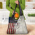 Personalized Distressed American Flag Bass Fishing Grocery Bag Hooked Fish and Rustic Vintage Theme - Wonder Print Shop