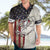Personalized Distressed American Flag Bass Fishing Hawaiian Shirt Hooked Fish and Rustic Vintage Theme - Wonder Print Shop