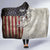Personalized Distressed American Flag Bass Fishing Hooded Blanket Hooked Fish and Rustic Vintage Theme - Wonder Print Shop