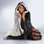 Personalized Distressed American Flag Bass Fishing Hooded Blanket Hooked Fish and Rustic Vintage Theme - Wonder Print Shop
