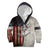 Personalized Distressed American Flag Bass Fishing Kid Hoodie Hooked Fish and Rustic Vintage Theme - Wonder Print Shop
