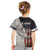 Personalized Distressed American Flag Bass Fishing Kid T Shirt Hooked Fish and Rustic Vintage Theme - Wonder Print Shop