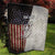 Personalized Distressed American Flag Bass Fishing Quilt Hooked Fish and Rustic Vintage Theme - Wonder Print Shop