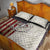 Personalized Distressed American Flag Bass Fishing Quilt Bed Set Hooked Fish and Rustic Vintage Theme - Wonder Print Shop