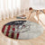 Personalized Distressed American Flag Bass Fishing Round Carpet Hooked Fish and Rustic Vintage Theme - Wonder Print Shop