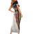 Personalized Distressed American Flag Bass Fishing Short Sleeve Bodycon Dress Hooked Fish and Rustic Vintage Theme - Wonder Print Shop