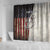 Personalized Distressed American Flag Bass Fishing Shower Curtain Hooked Fish and Rustic Vintage Theme - Wonder Print Shop