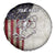 Personalized Distressed American Flag Bass Fishing Spare Tire Cover Hooked Fish and Rustic Vintage Theme - Wonder Print Shop