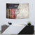 Personalized Distressed American Flag Bass Fishing Tapestry Hooked Fish and Rustic Vintage Theme - Wonder Print Shop