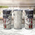 Personalized Distressed American Flag Bass Fishing Tumbler Cup Hooked Fish and Rustic Vintage Theme - Wonder Print Shop