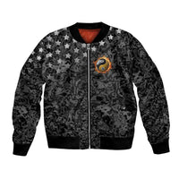 Personalized Yin Yang Billiards Bomber Jacket 8 Ball and 9 Ball in Fiery Black Camo Pattern - Wonder Print Shop