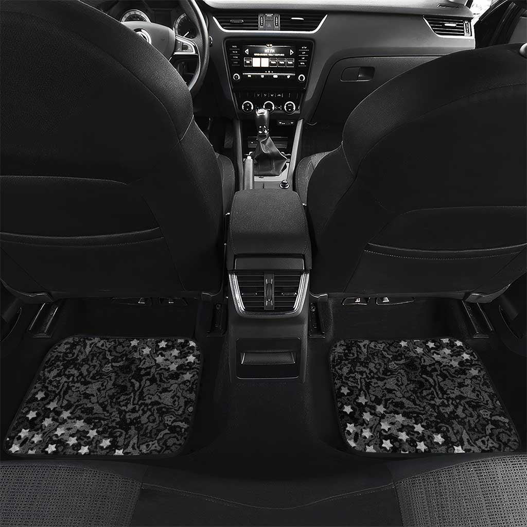 Personalized Yin Yang Billiards Car Mats 8 Ball and 9 Ball in Fiery Black Camo Pattern - Wonder Print Shop