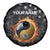 Personalized Yin Yang Billiards Spare Tire Cover 8 Ball and 9 Ball in Fiery Black Camo Pattern - Wonder Print Shop