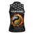 Personalized Yin Yang Billiards Women Sleeveless Polo Shirt 8 Ball and 9 Ball in Fiery Black Camo Pattern - Wonder Print Shop
