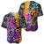 Punk Cheetah Graffiti Baseball Jersey with Punk Not Dead Street Art and Neon Jungle Design - Wonder Print Shop