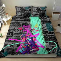 Punk Cheetah Graffiti Bedding Set with Punk Not Dead Street Art and Neon Jungle Design - Wonder Print Shop