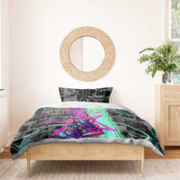 Punk Cheetah Graffiti Bedding Set with Punk Not Dead Street Art and Neon Jungle Design - Wonder Print Shop
