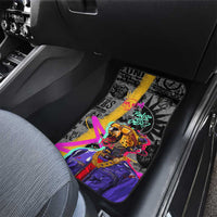 Punk Cheetah Graffiti Car Mats with Punk Not Dead Street Art and Neon Jungle Design - Wonder Print Shop