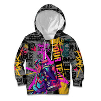 Punk Cheetah Graffiti Kid Hoodie with Punk Not Dead Street Art and Neon Jungle Design - Wonder Print Shop