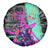 Punk Cheetah Graffiti Spare Tire Cover with Punk Not Dead Street Art and Neon Jungle Design - Wonder Print Shop