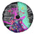 Punk Cheetah Graffiti Spare Tire Cover with Punk Not Dead Street Art and Neon Jungle Design - Wonder Print Shop