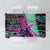 Punk Cheetah Graffiti Tablecloth with Punk Not Dead Street Art and Neon Jungle Design - Wonder Print Shop