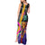 Punk Cheetah Graffiti Tank Maxi Dress with Punk Not Dead Street Art and Neon Jungle Design - Wonder Print Shop
