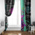 Punk Cheetah Graffiti Window Curtain with Punk Not Dead Street Art and Neon Jungle Design - Wonder Print Shop