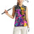 Punk Cheetah Graffiti Women Sleeveless Polo Shirt with Punk Not Dead Street Art and Neon Jungle Design - Wonder Print Shop