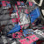 4th of July Graffiti Back Car Seat Cover with Statue of Liberty and American Independence Street Art Design - Wonder Print Shop