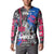 4th of July Graffiti Button Sweatshirt with Statue of Liberty and American Independence Street Art Design - Wonder Print Shop