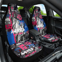 4th of July Graffiti Car Seat Cover with Statue of Liberty and American Independence Street Art Design - Wonder Print Shop