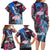 4th of July Graffiti Family Matching Long Sleeve Bodycon Dress and Hawaiian Shirt with Statue of Liberty and American Independence Street Art Design - Wonder Print Shop