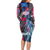 4th of July Graffiti Family Matching Long Sleeve Bodycon Dress and Hawaiian Shirt with Statue of Liberty and American Independence Street Art Design - Wonder Print Shop