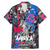 4th of July Graffiti Family Matching Mermaid Dress and Hawaiian Shirt with Statue of Liberty and American Independence Street Art Design - Wonder Print Shop