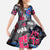 4th of July Graffiti Family Matching Summer Maxi Dress and Hawaiian Shirt with Statue of Liberty and American Independence Street Art Design - Wonder Print Shop