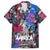 4th of July Graffiti Family Matching Summer Maxi Dress and Hawaiian Shirt with Statue of Liberty and American Independence Street Art Design - Wonder Print Shop