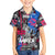 4th of July Graffiti Family Matching Summer Maxi Dress and Hawaiian Shirt with Statue of Liberty and American Independence Street Art Design - Wonder Print Shop