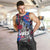 4th of July Graffiti Men Tank Top with Statue of Liberty and American Independence Street Art Design - Wonder Print Shop