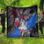 4th of July Graffiti Quilt with Statue of Liberty and American Independence Street Art Design - Wonder Print Shop