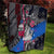 4th of July Graffiti Quilt with Statue of Liberty and American Independence Street Art Design - Wonder Print Shop