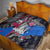 4th of July Graffiti Quilt with Statue of Liberty and American Independence Street Art Design - Wonder Print Shop