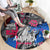 4th of July Graffiti Round Carpet with Statue of Liberty and American Independence Street Art Design - Wonder Print Shop