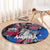 4th of July Graffiti Round Carpet with Statue of Liberty and American Independence Street Art Design - Wonder Print Shop