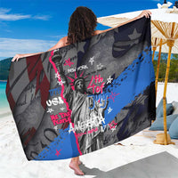 4th of July Graffiti Sarong with Statue of Liberty and American Independence Street Art Design - Wonder Print Shop