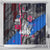 4th of July Graffiti Shower Curtain with Statue of Liberty and American Independence Street Art Design - Wonder Print Shop