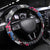 4th of July Graffiti Steering Wheel Cover with Statue of Liberty and American Independence Street Art Design - Wonder Print Shop