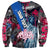 4th of July Graffiti Sweatshirt with Statue of Liberty and American Independence Street Art Design - Wonder Print Shop