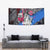 4th of July Graffiti Tapestry with Statue of Liberty and American Independence Street Art Design - Wonder Print Shop